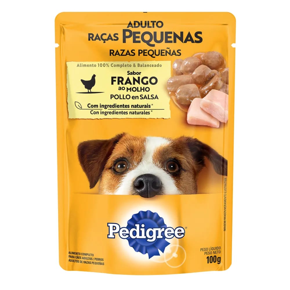 Alimento Húmedo para Perro PEDIGREE Pequeños Sabor Pollo Pouch 100g