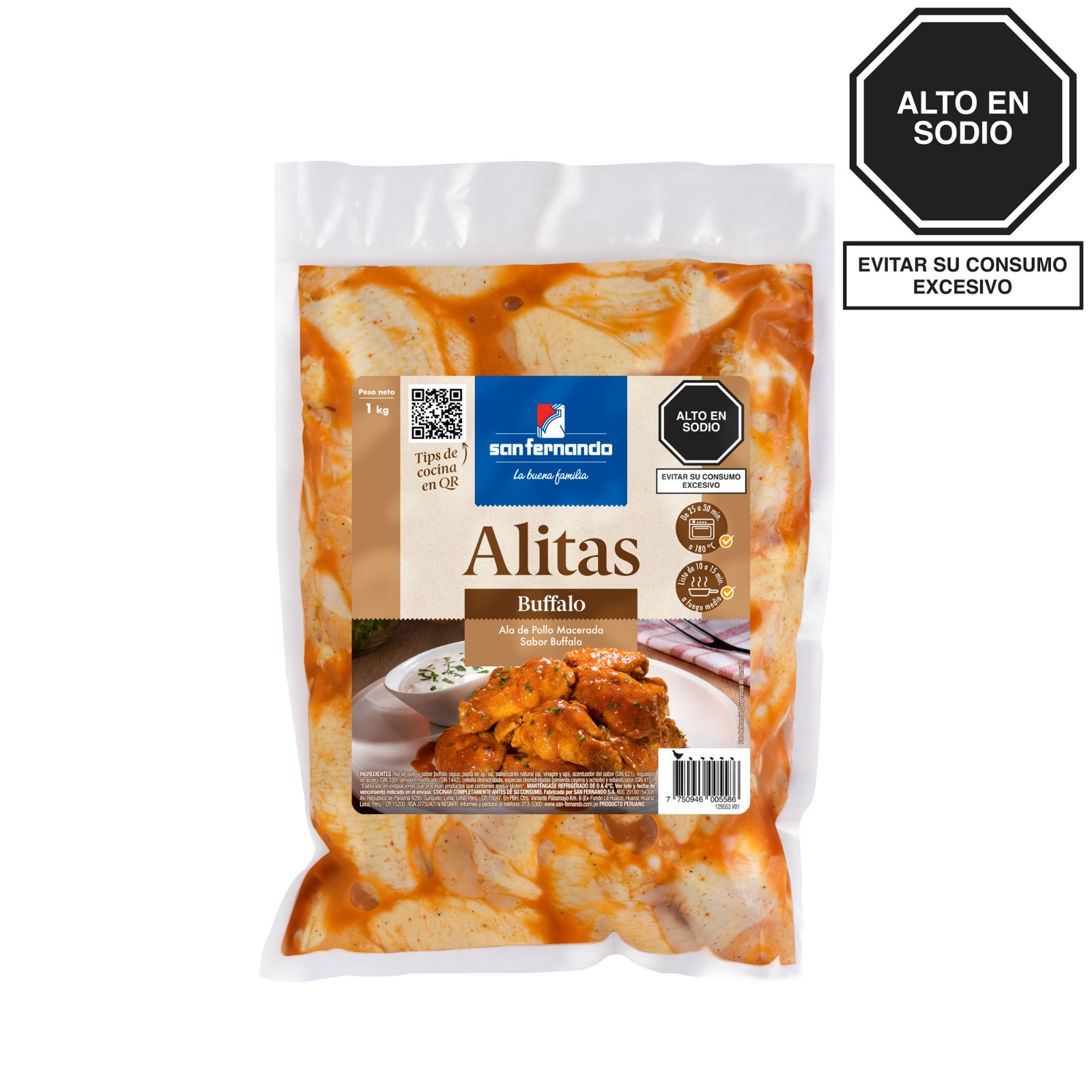 Alitas Buffalo SAN FERNANDO Empaque 1kg