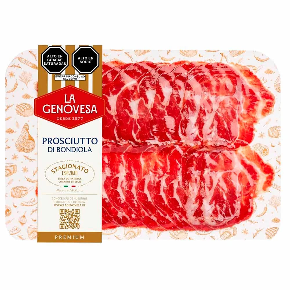 Prosciutto di Bandiola LA GENOVESA Paquete 100g