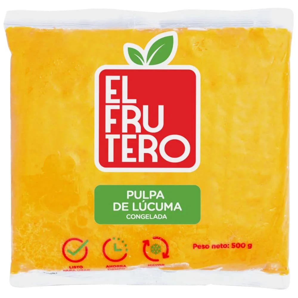 Pulpa de Lúcuma Congelada EL FRUTERO Bolsa 500g