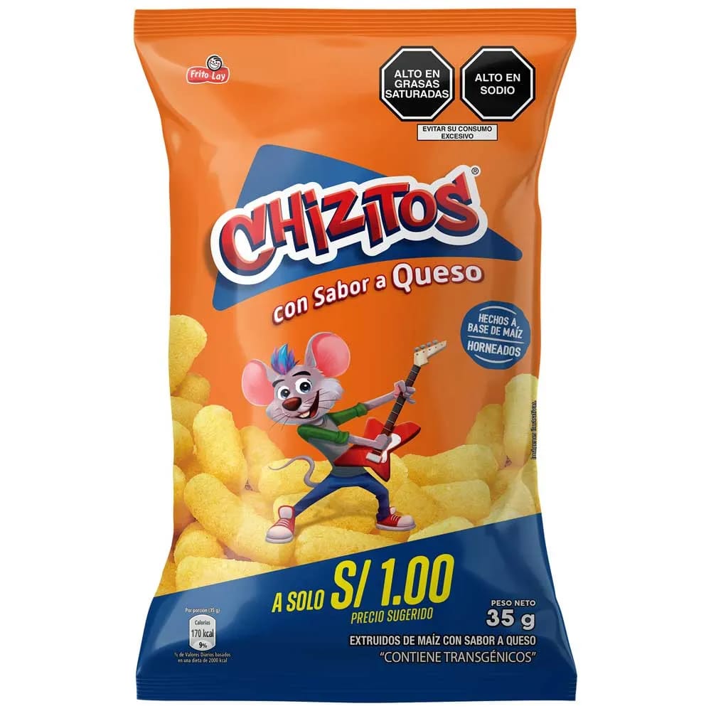 Chizitos FRITO LAY Sabor a Queso Bolsa 35g
