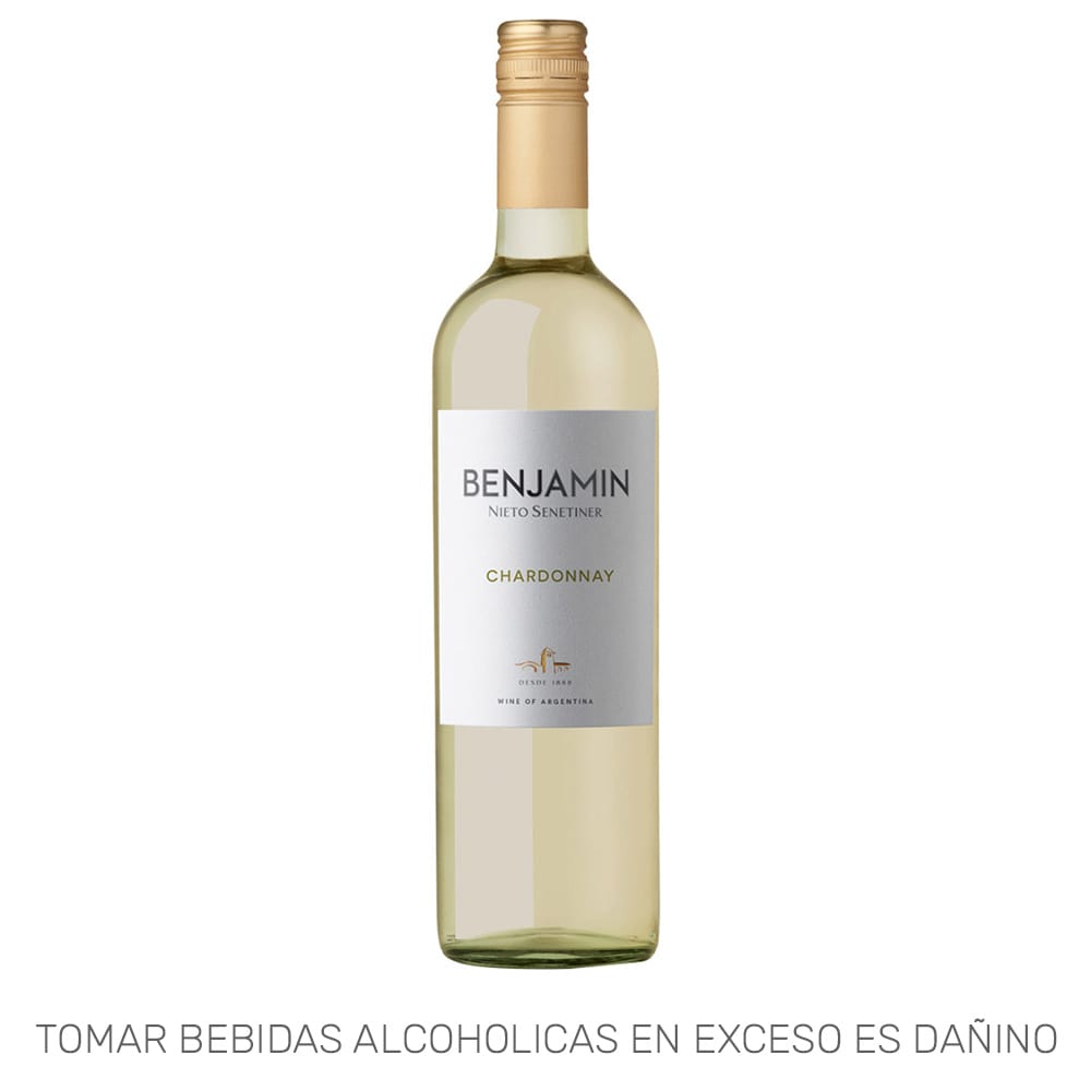 Vino Blanco BENJAMIN Chardonnay Botella 750ml