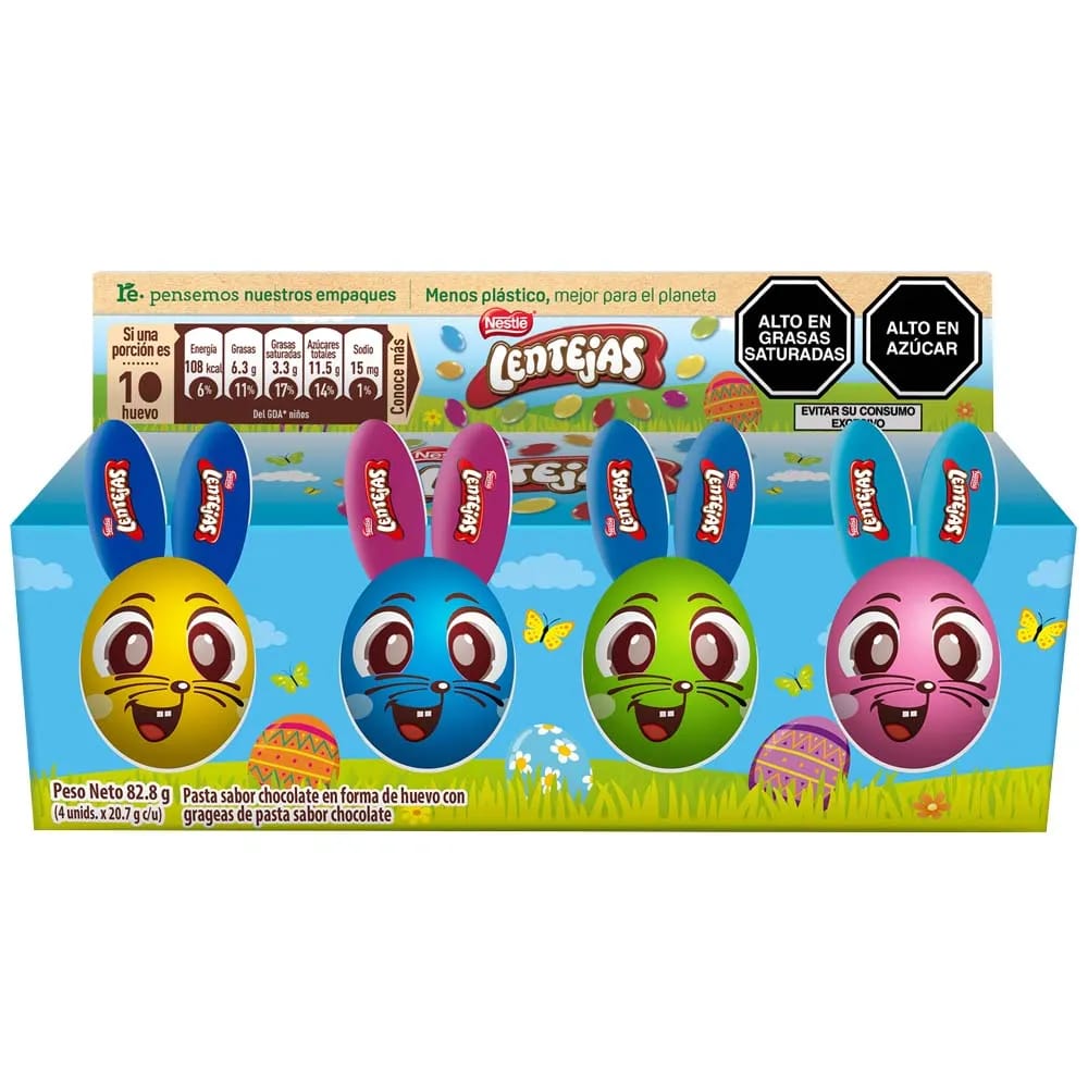 Huevo de Pascua LENTEJAS Envoltura 20.7g Paquete 4un