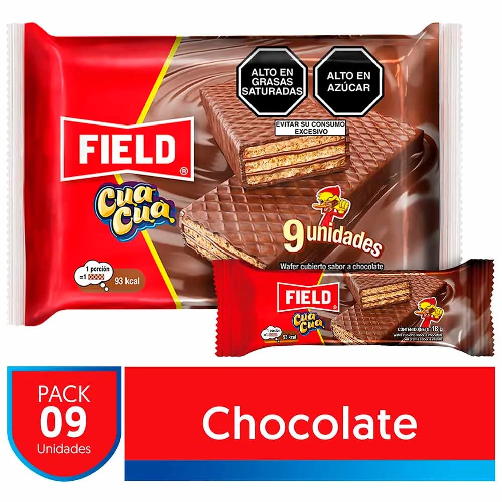 Wafer FIELD Cua Cua Paquete 9un