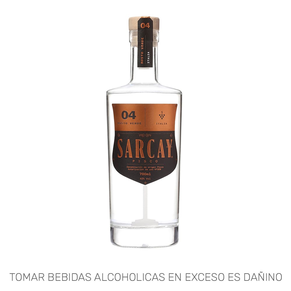 Pisco SARCAY Mosto Verde Italia Botella 700ml