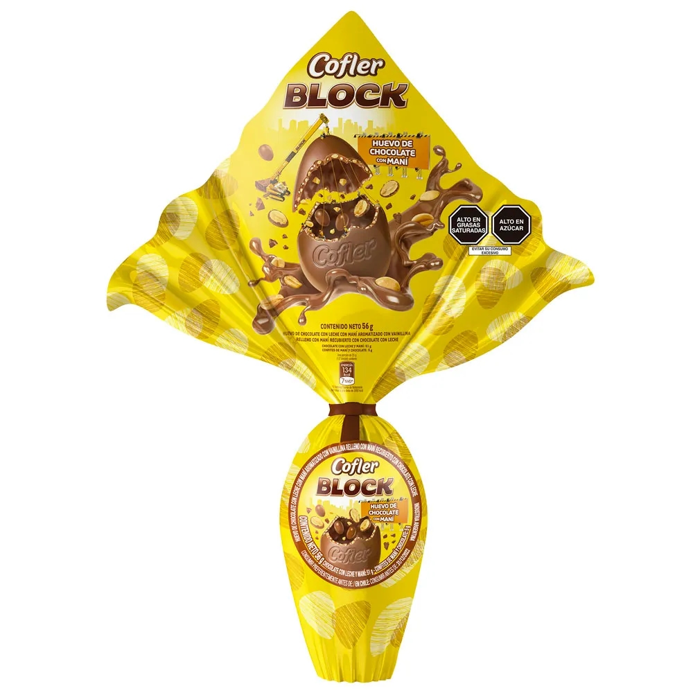 Huevo de Pascua ARCOR Cofler Block Paquete 56g