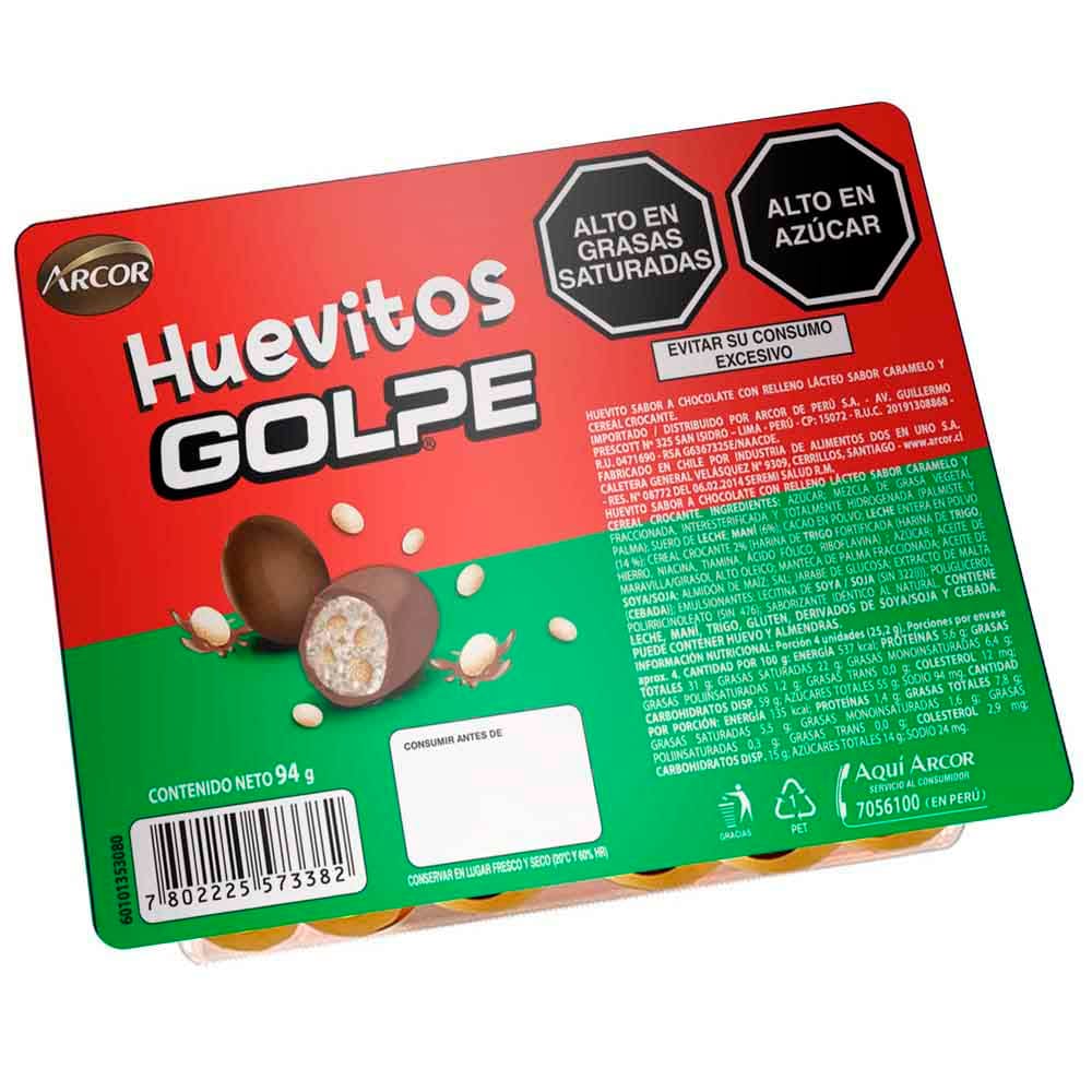 Huevitos de Pascua GOLPE Bandeja 94g