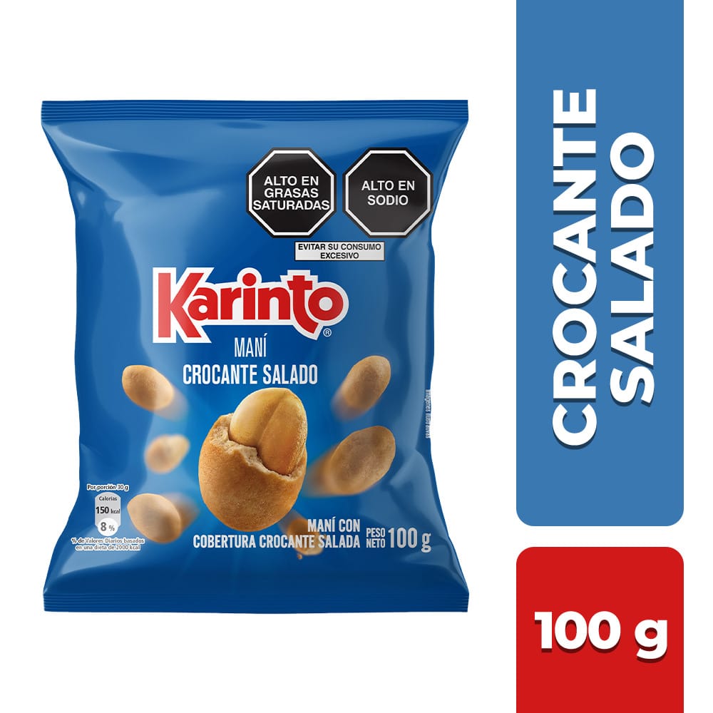 Maní KARINTO Crocante Sal Bolsa 100g