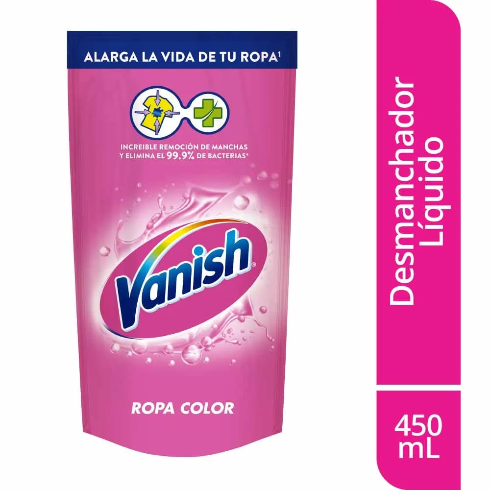 Quitamanchas Líquido VANISH Blanco Total Doypack 450ml