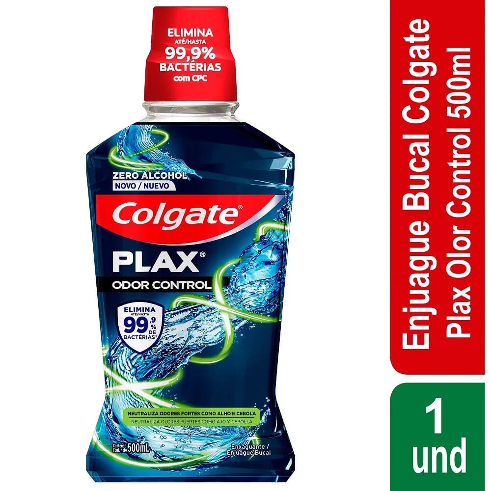 Enjuague Bucal Colgate Plax Odor Control Frasco 500ml