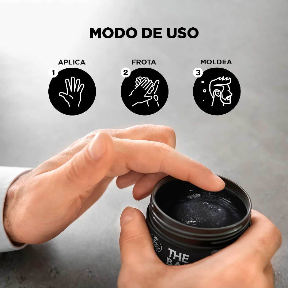 Cera para Cabello THE BARBERIA Brillo y Aspecto Húmedo Pota 70g