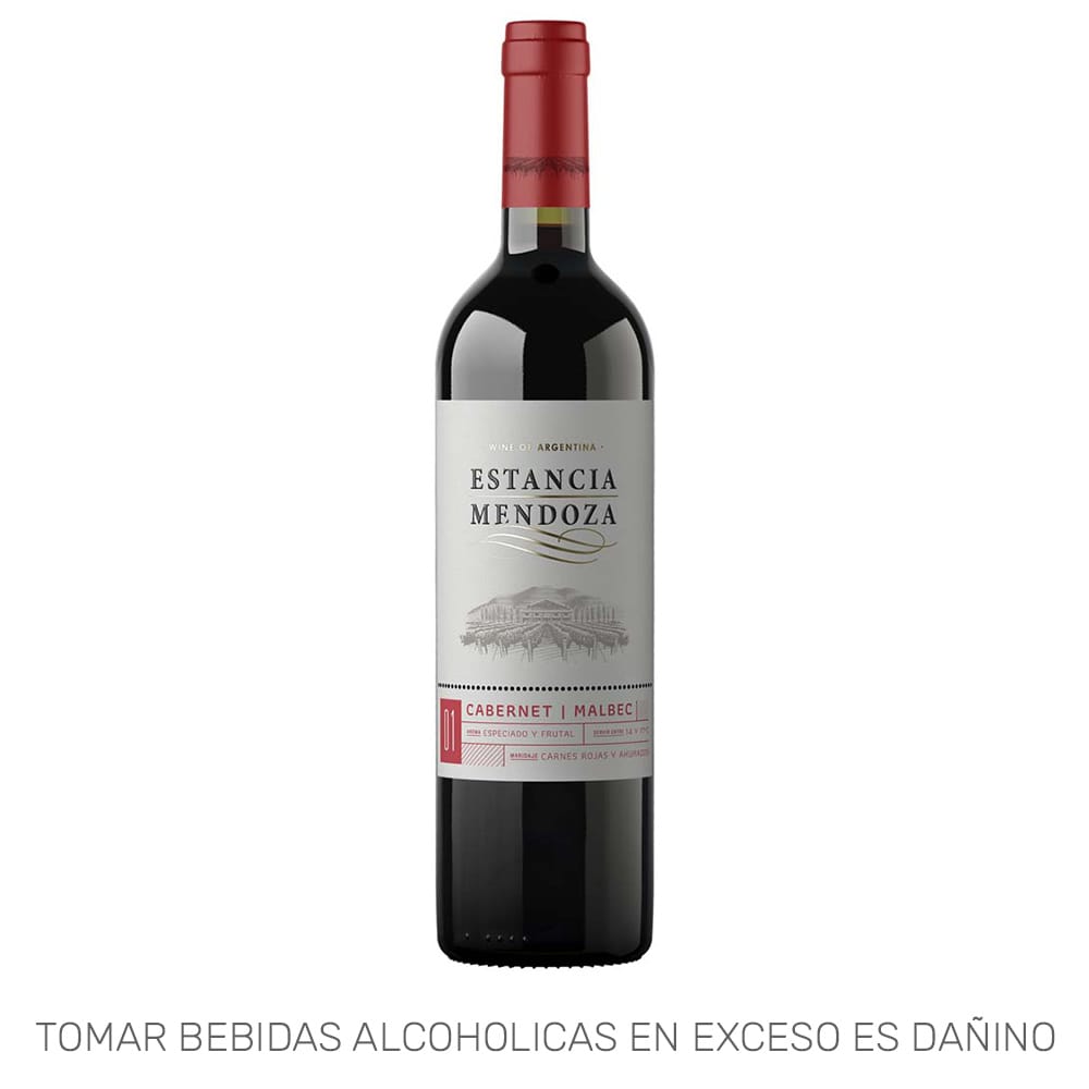Vino ESTANCIA MENDOZA Cabernet Sauvignon Malbec Botella 750ml