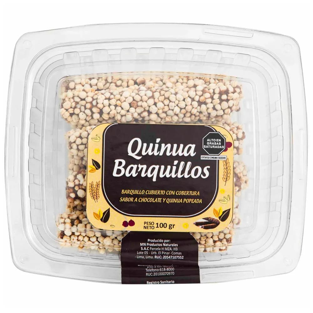 Quinua Barquillos Bandeja 8un
