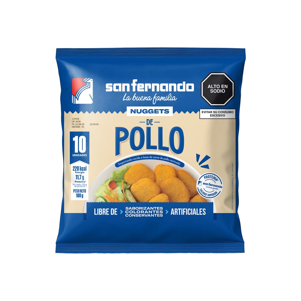 Nuggets de Pollo San Fernando Paquete 10un