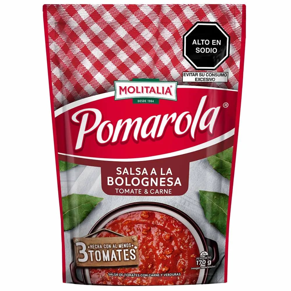 Salsa Bolognesa Lista POMAROLA Doypack 170g