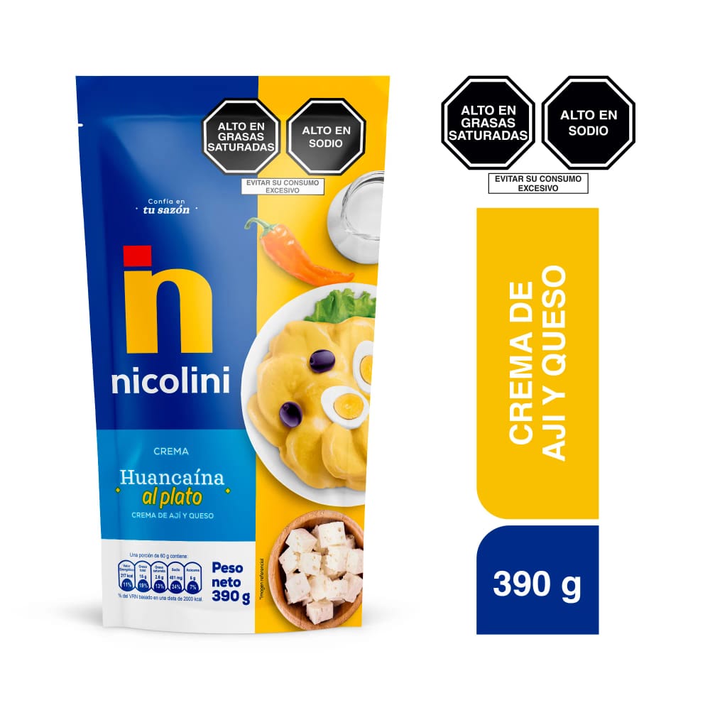 Crema Huancaína al Plato NICOLINI Doypack 390g