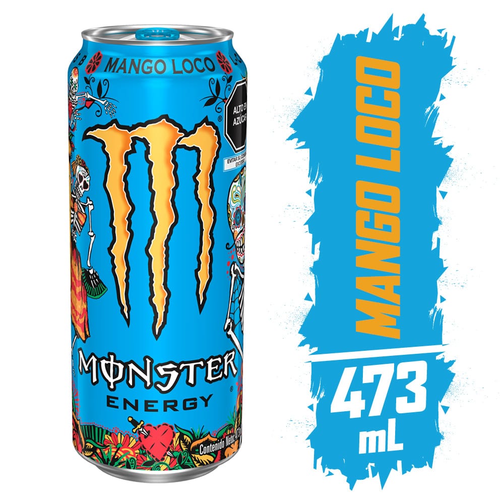 Bebida Energizante MONSTER Energy Mango Loco Lata 473ml