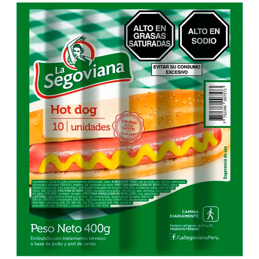 Hot Dog LA SEGOVIANA Paquete 400g