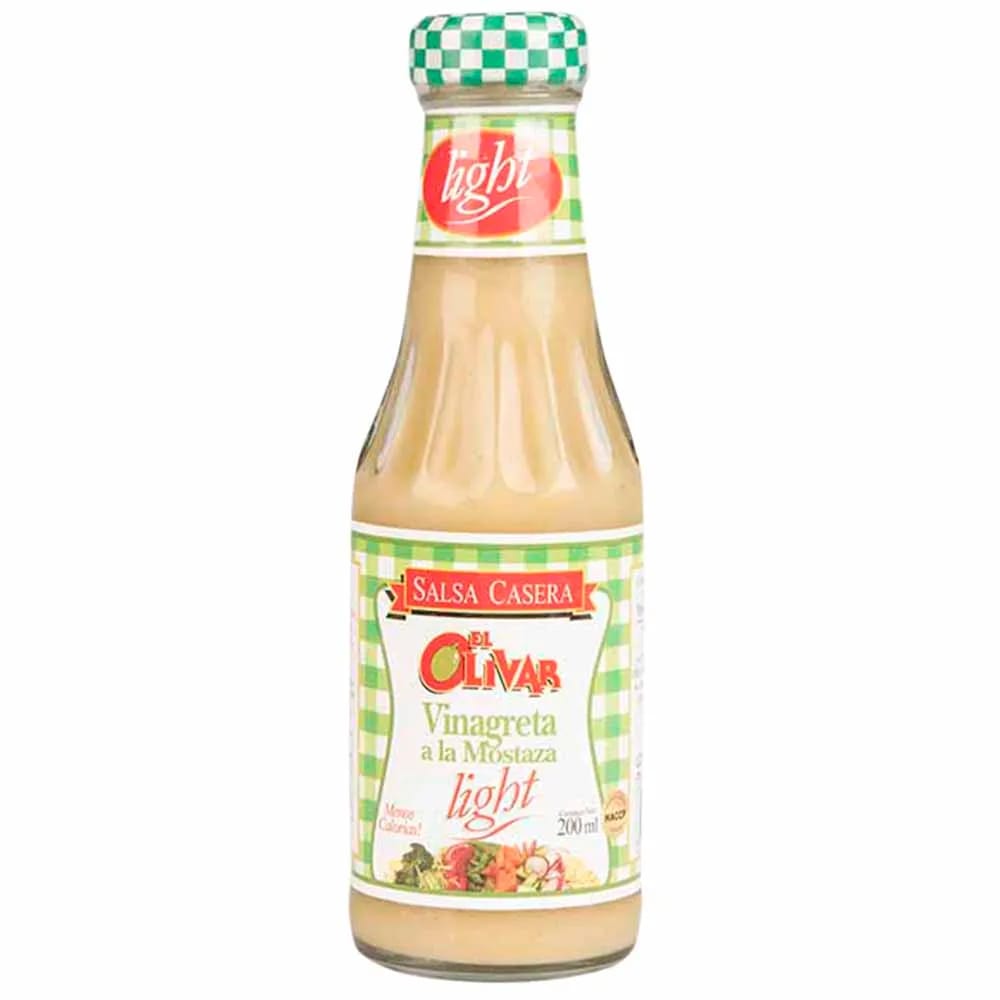 Salsa a la Mostaza Light EL OLIVAR Frasco 200g