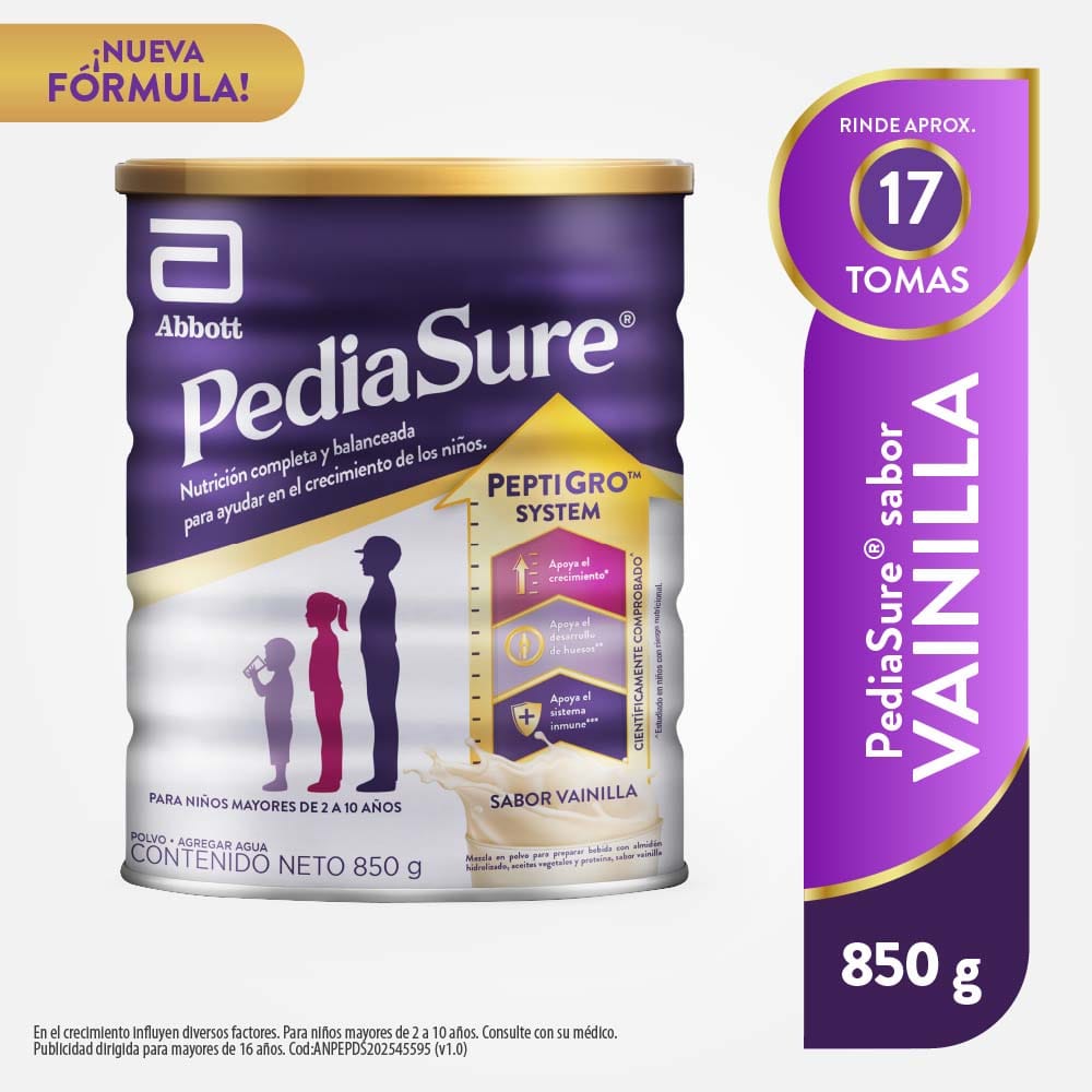 Alimento Nutricional PEDIASURE Vainilla Lata 850g