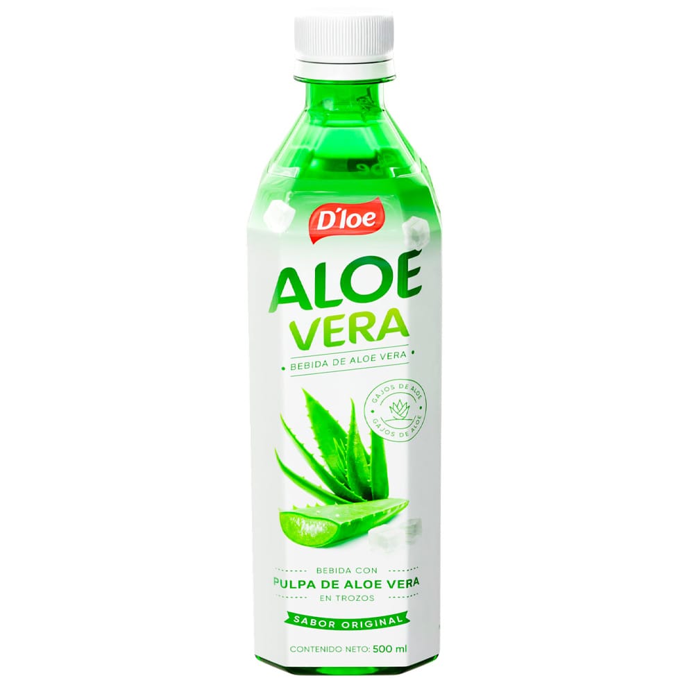 Bebida de Aloe Vera D'LOE Botella 500ml