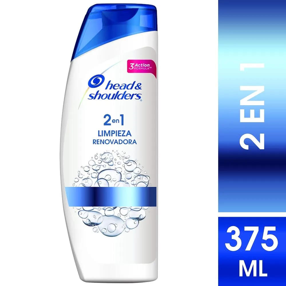 Shampoo H&S Limpieza Renovadora 2 en 1 Botella 375ml