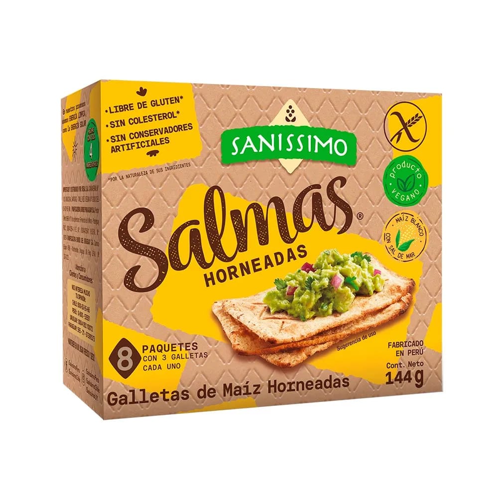 Galletas de Maíz SALMAS Horneadas Caja 144g