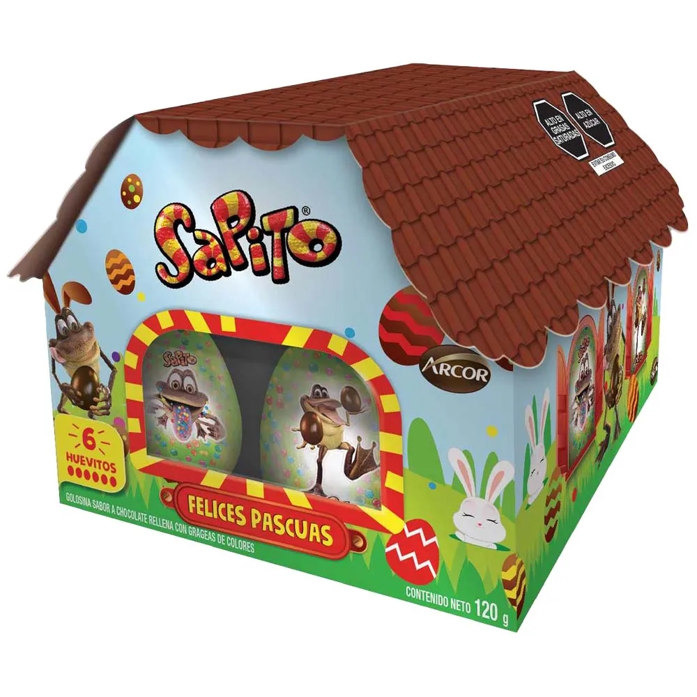 Casa Huevos de Pascua SAPITO Display 120g