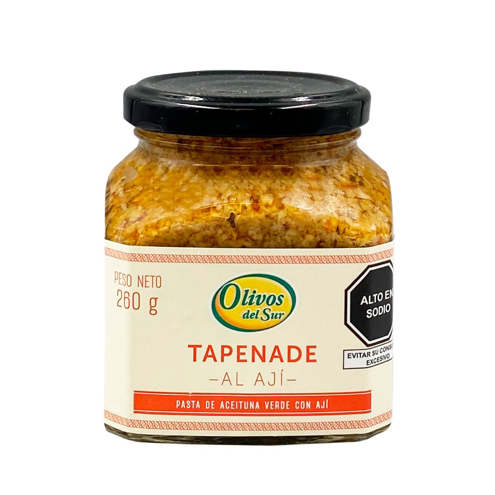 Tapenade Ají Limo OLIVOS DEL SUR Frasco 260g