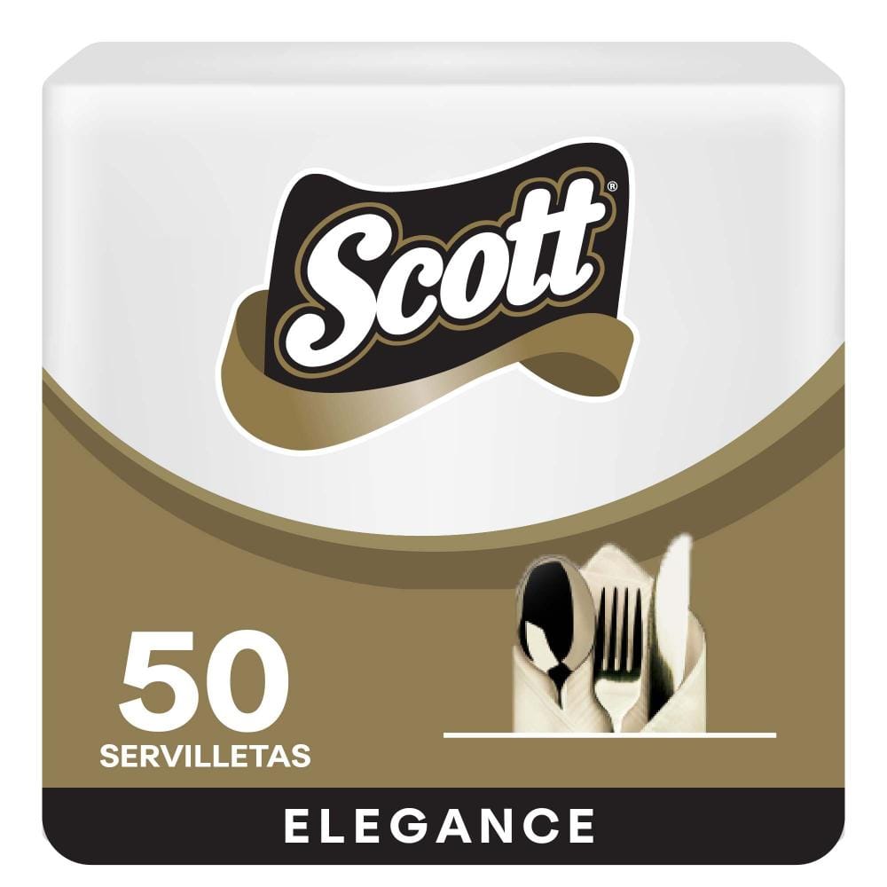 Servilletas de Papel SCOTT Elegance Cuadradas Paquete 50un