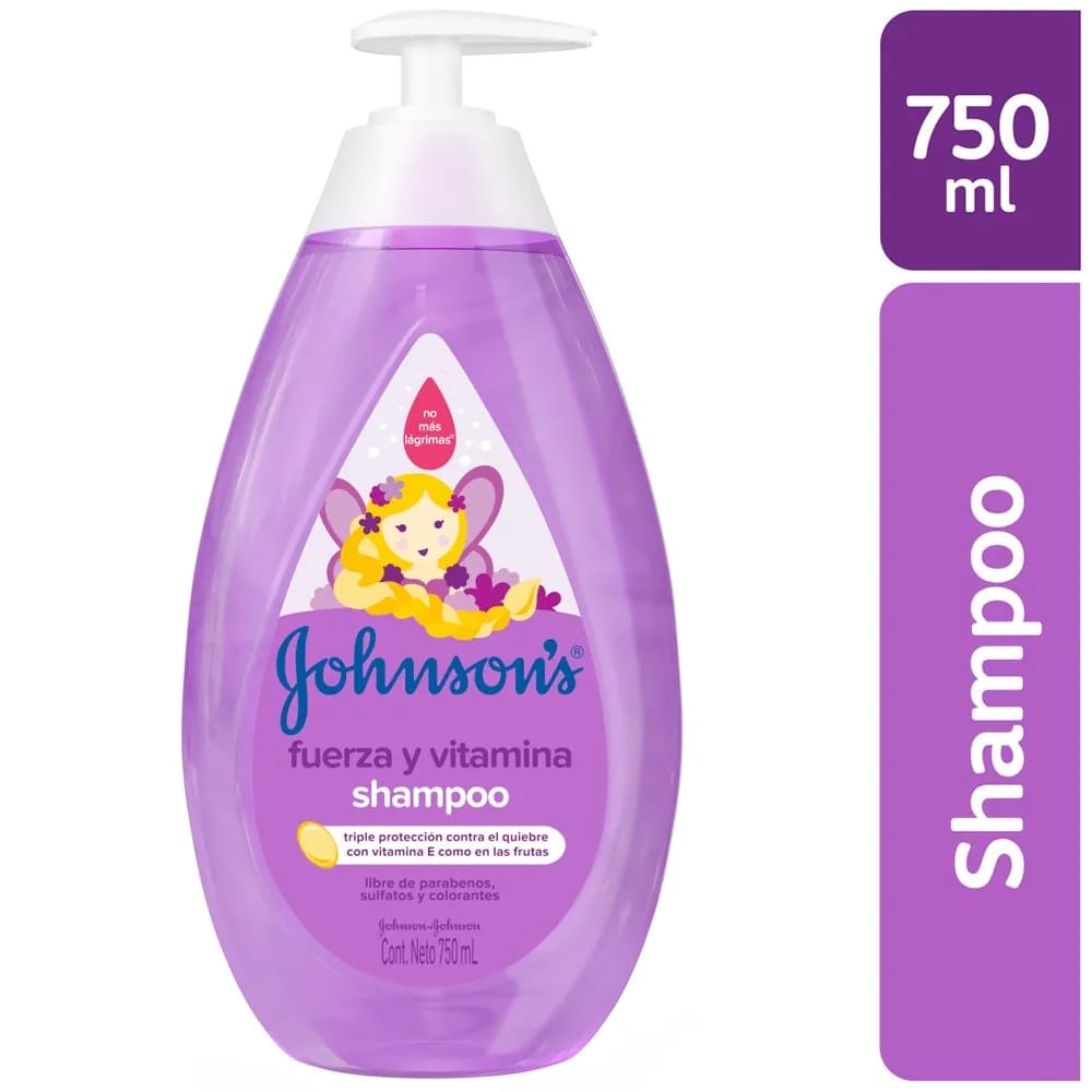 Shampoo para Bebé JOHNSON'S Fuerza y Vitamina Botella 750ml