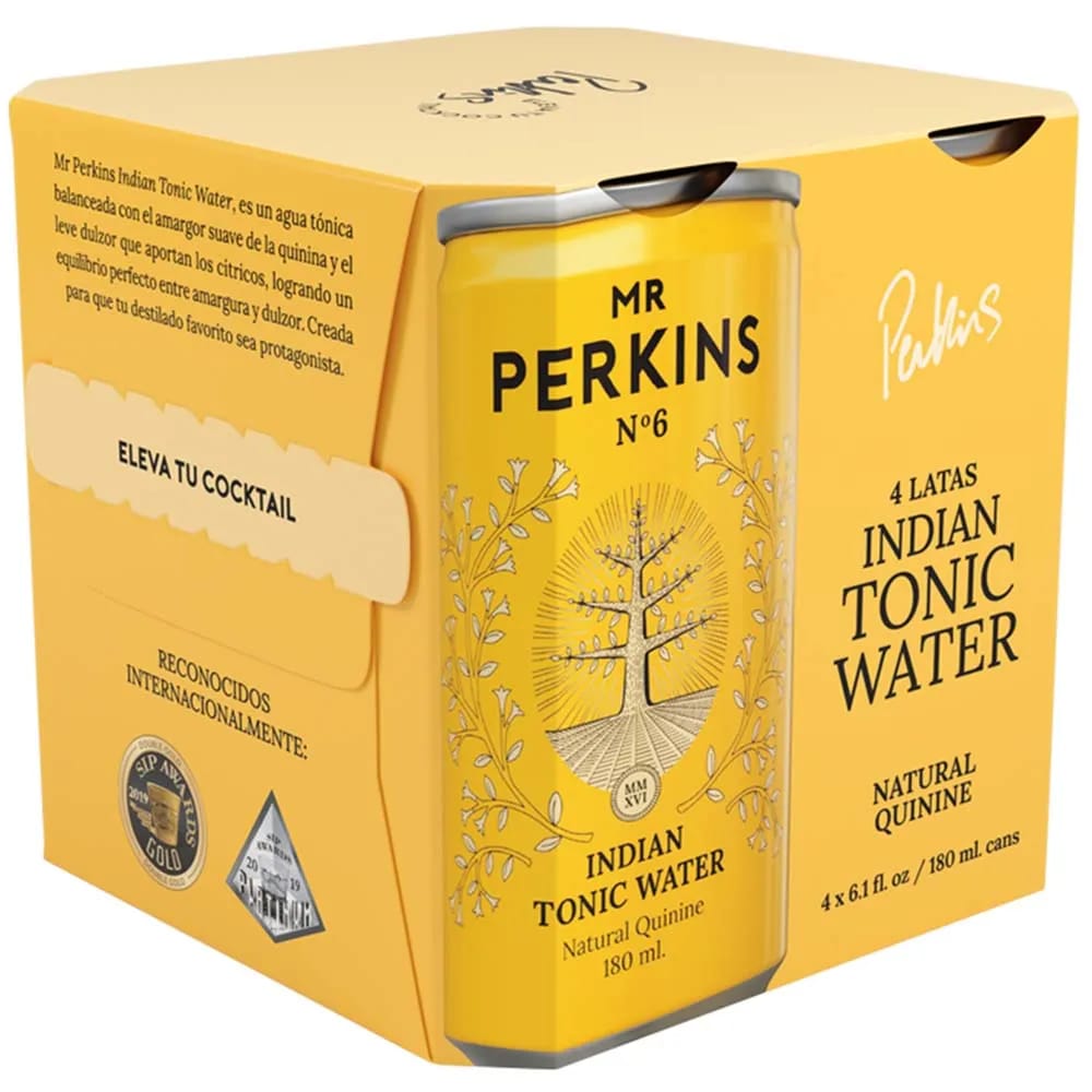 Agua Tónica MR PERKINS Indian Lata 180ml Paquete 4un