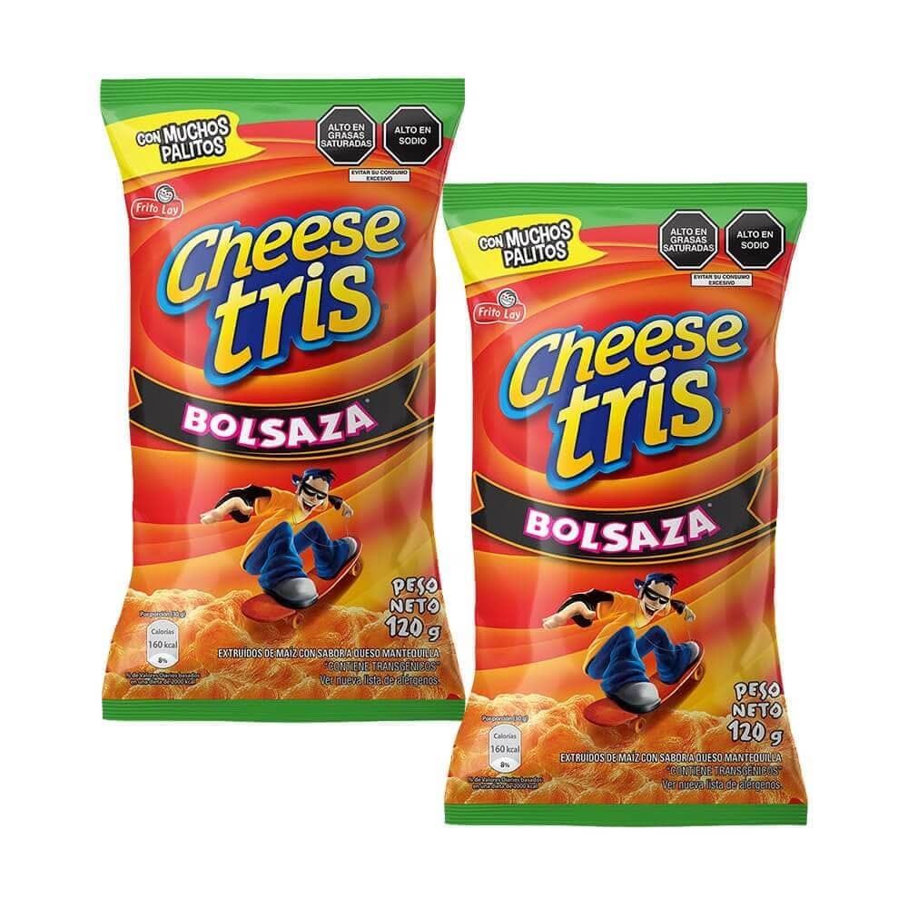 Pack Snack de Maíz CHEESE TRIS Queso Bolsa 120g Paquete 2un