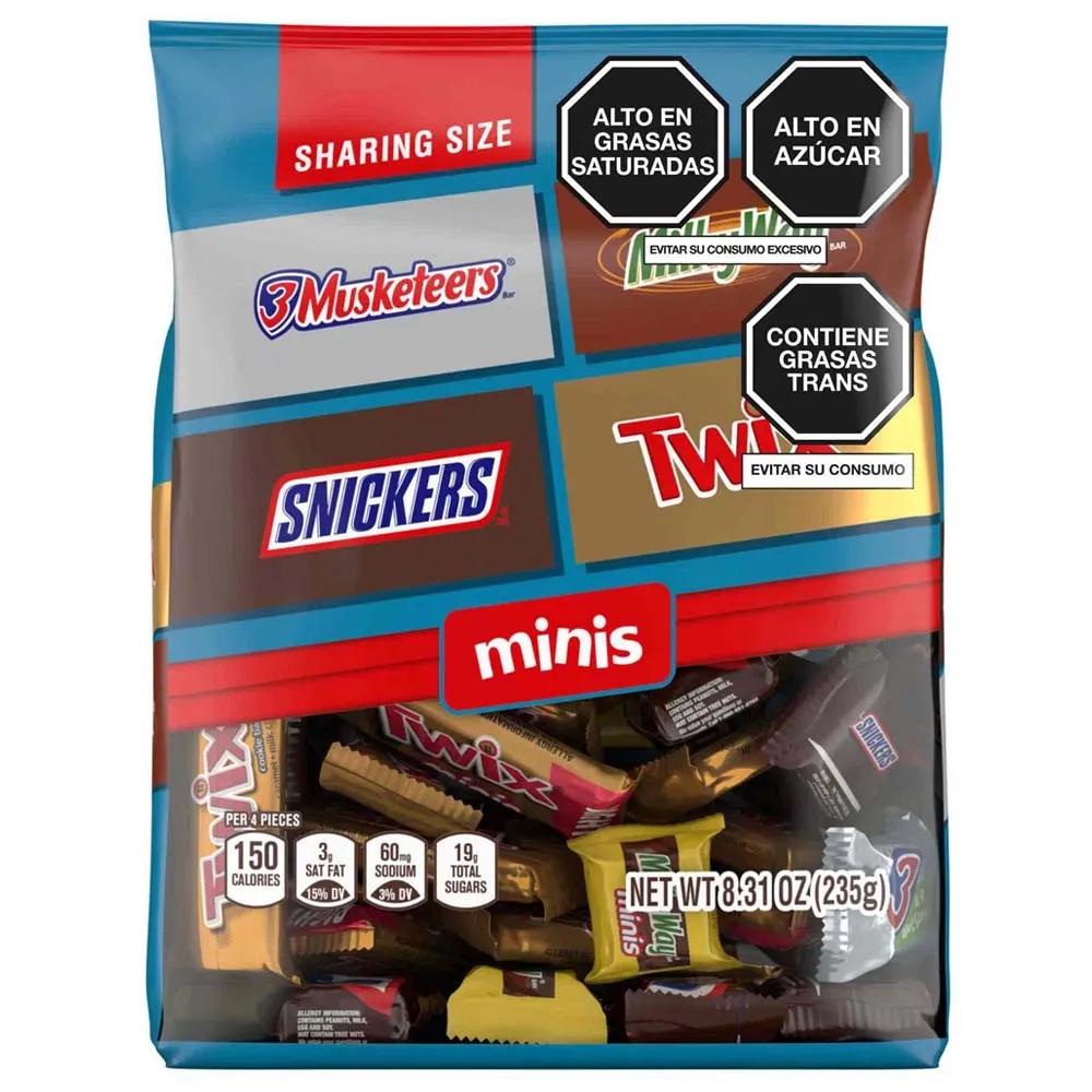 Chocolates Mini SNICKERS Bolsa 235g