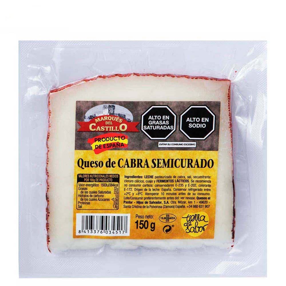 Queso de Cabra Semicurado MARQUÉS DEL CASTILLO Paquete 150g