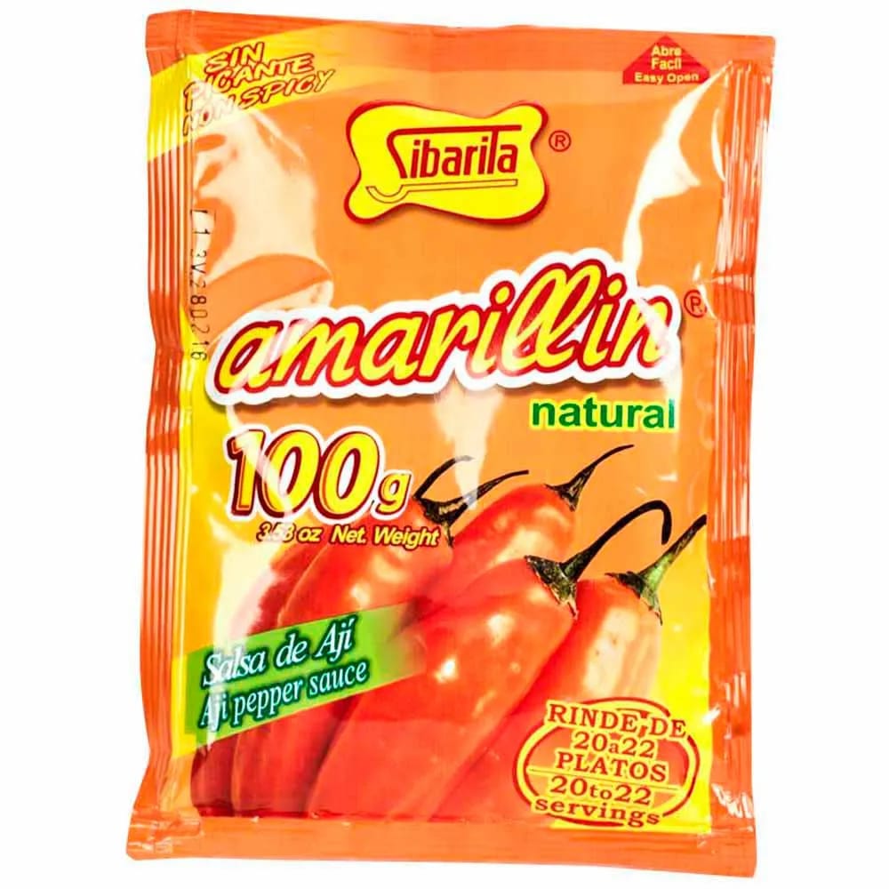 Salsa de Ají SIBARITA Amarillin Paquete 100g