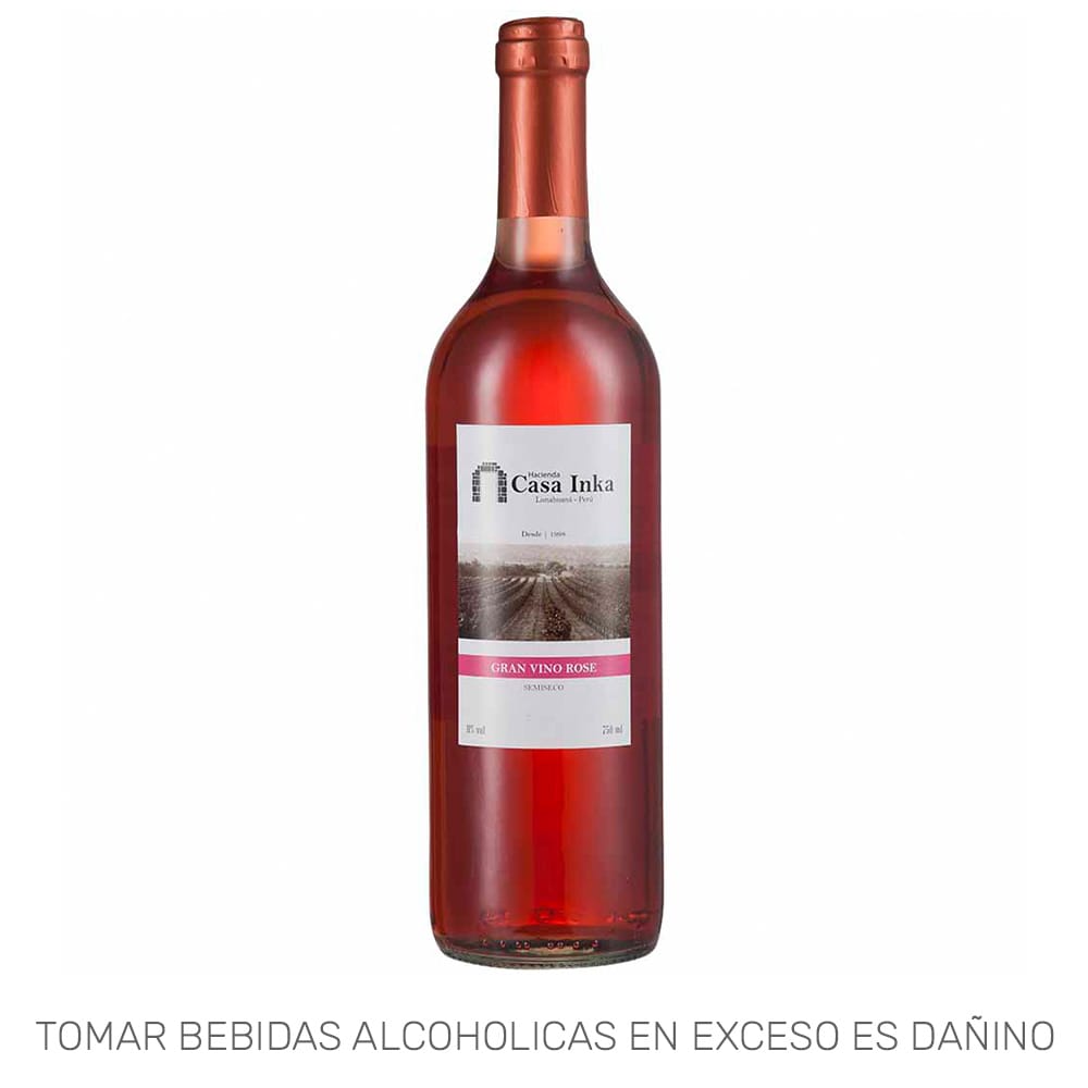 Vino Rosé H CASA INKA Semi Seco Blend Botella 750ml