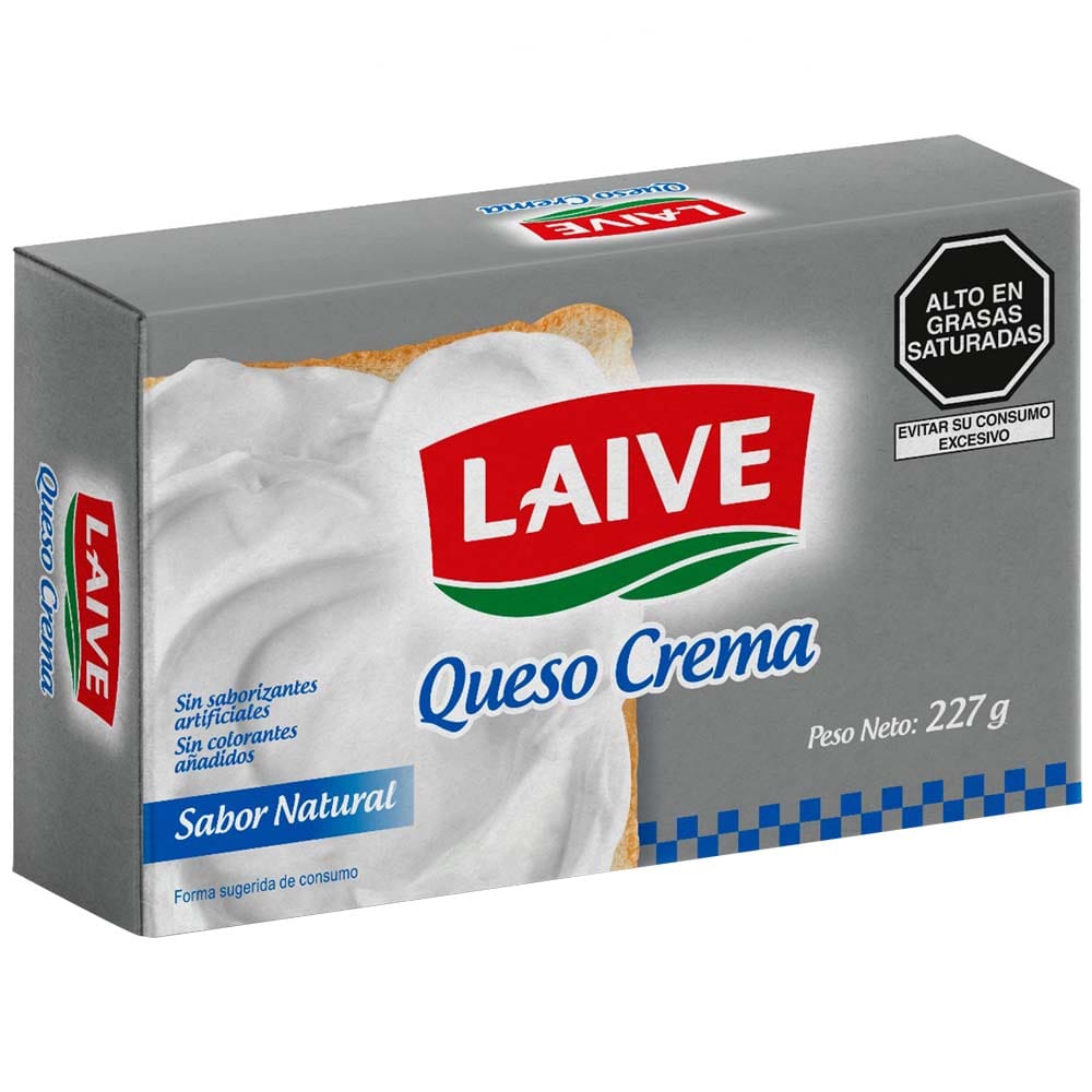 Queso Cremoso Rectangular LAIVE Sachet 227g