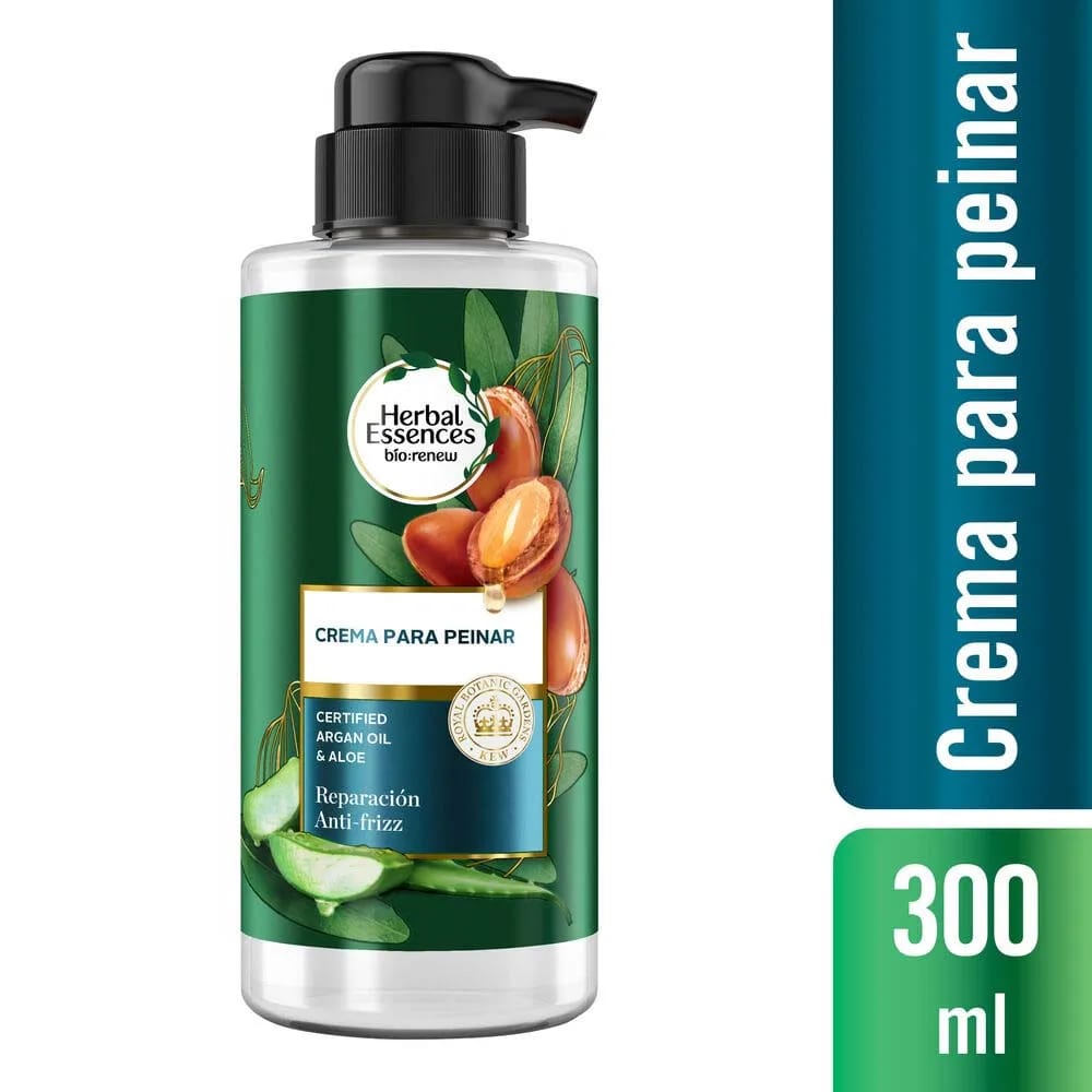 Crema para Peinar HERBAL ESSENCES Aceite de Argán de Marruecos y Aloe Frasco 300ml