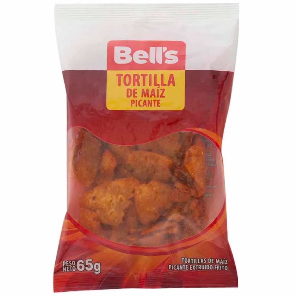 Piqueo BELL'S Tortilla de Maíz Picante Bolsa 65g
