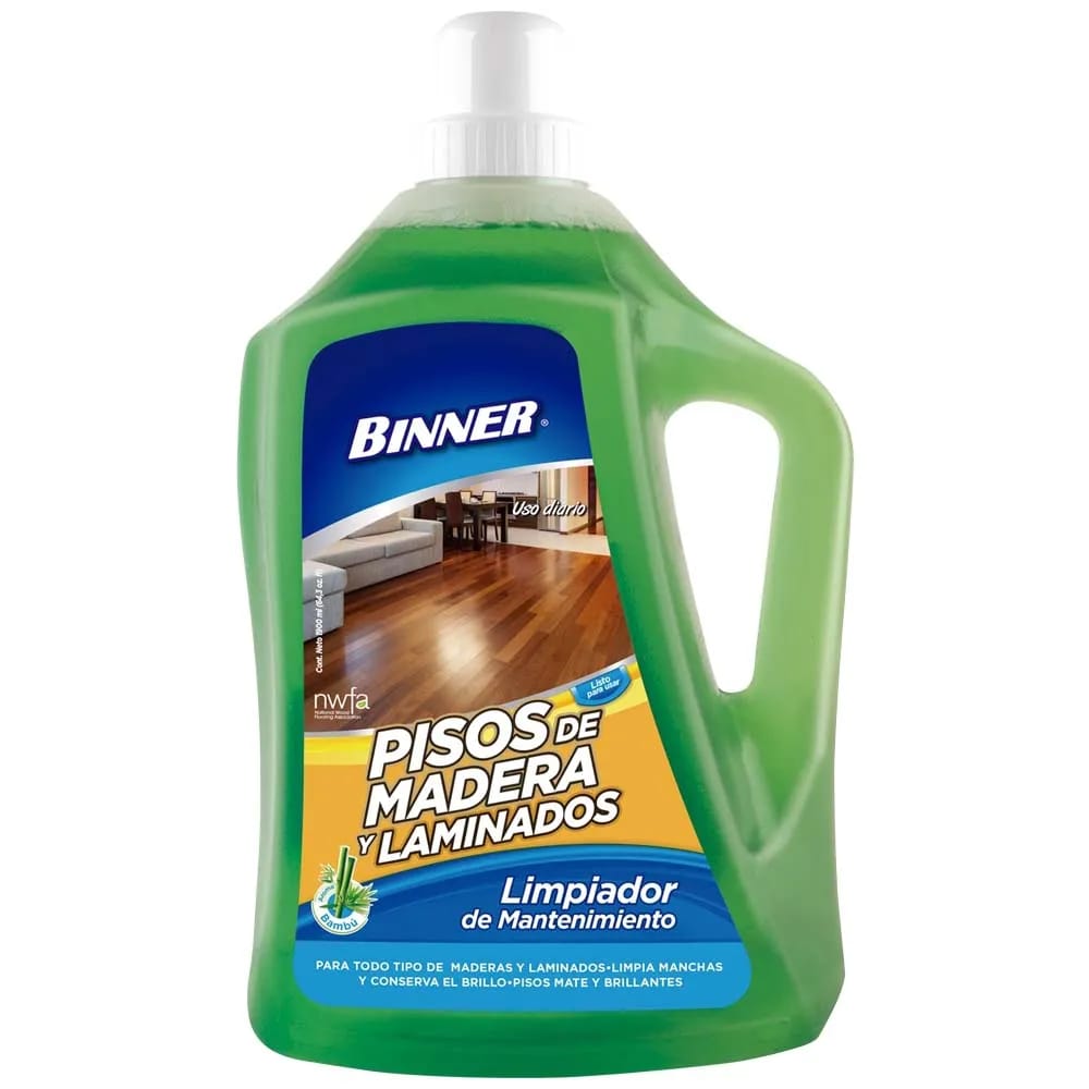 Limpiador de Mantenimiento BINNER para Pisos de Madera Botella 1.9L