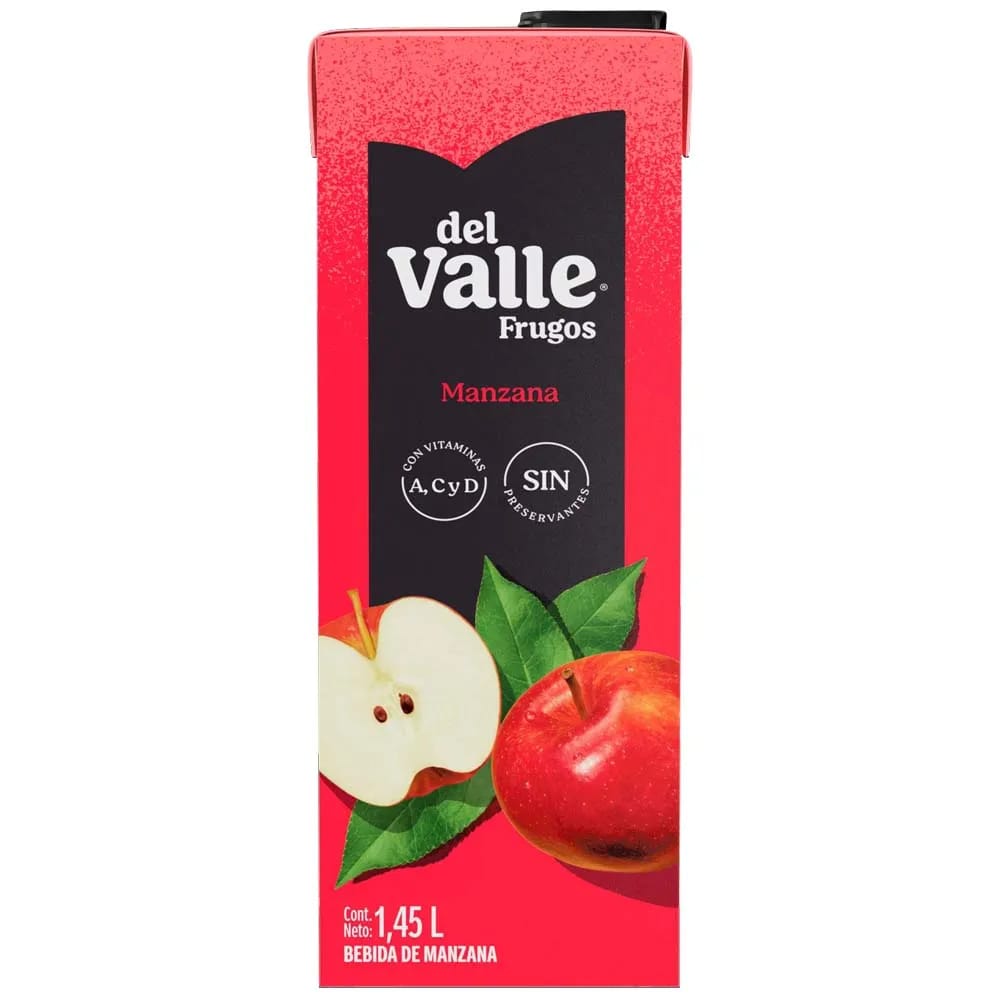 Bebida FRUGOS Sabor a Manzana Caja 1.45L