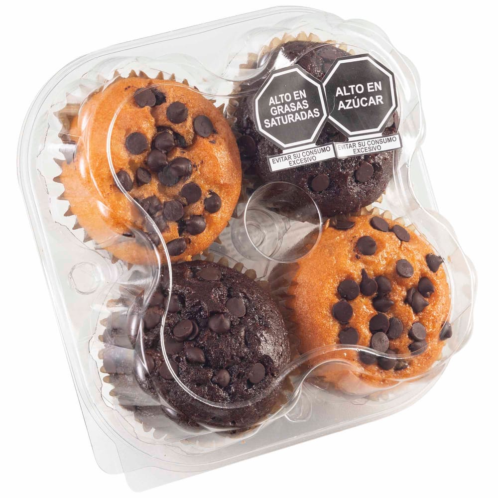 Muffins de Chocochips Paquete 4un