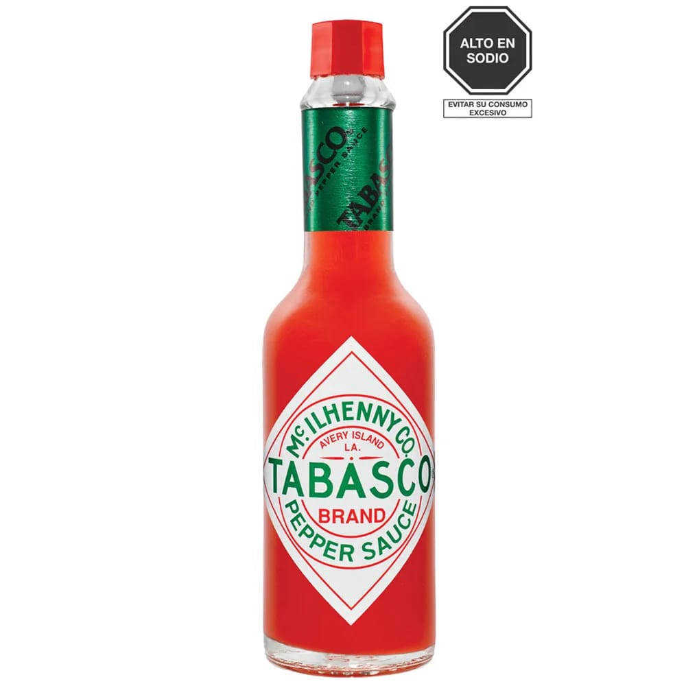 Salsa TABASCO Picante con ajíes rojos Botella 60Ml