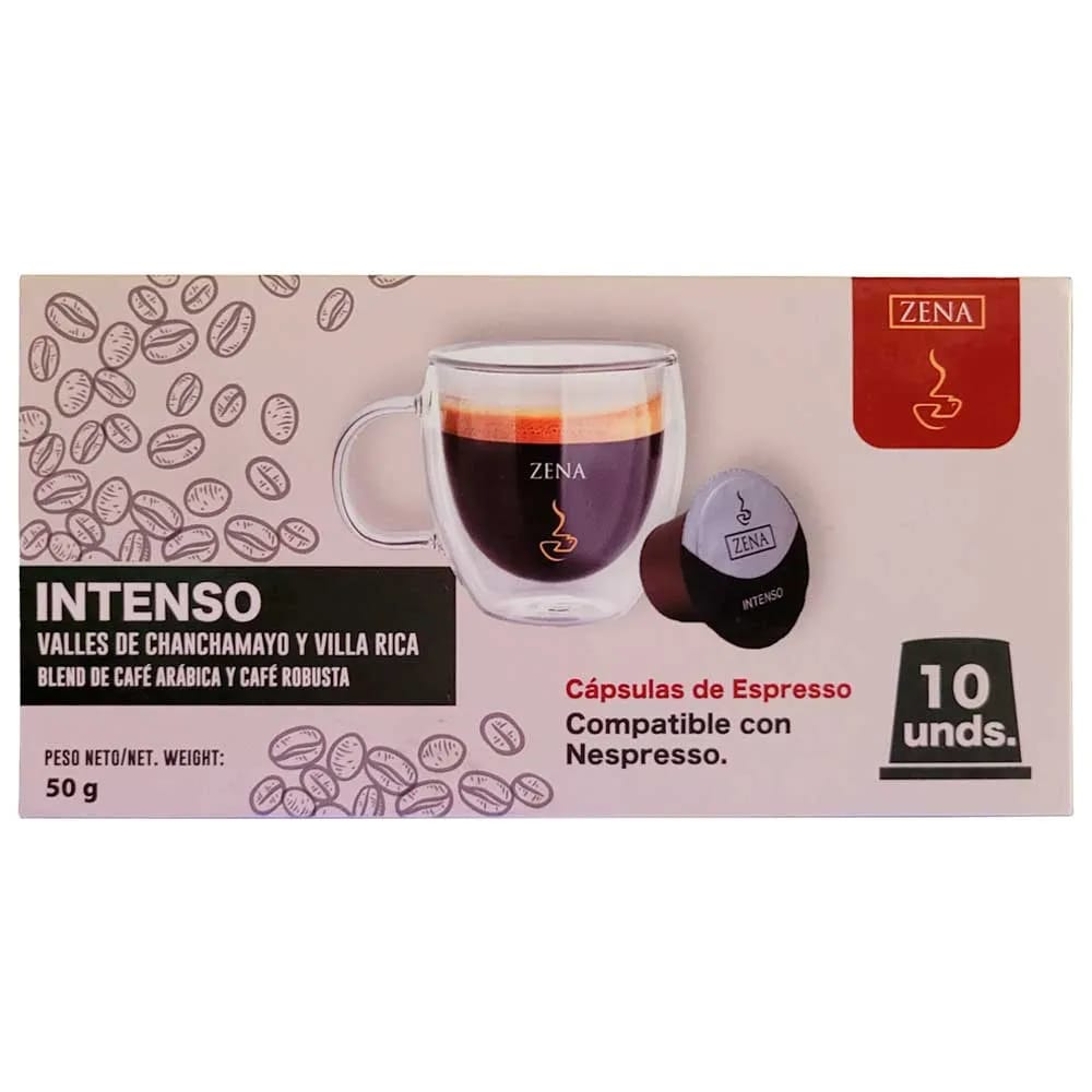 Cápsulas de Café ZENA Intenso Caja 10un