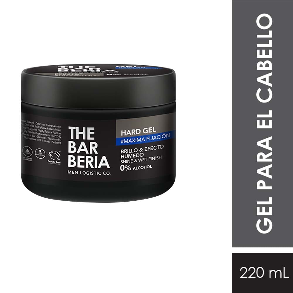Gel para Cabello THE BARBERIA Máxima Fijación Frasco 220ml