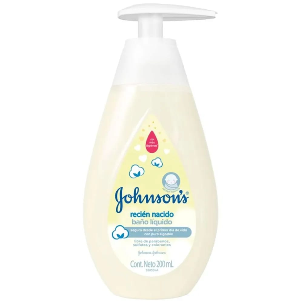 Jabón Líquido JOHNSON'S BABY Recién Nacido Frasco 200ml Jabón Líquido JOHNSONS BABY Recién Nacido Frasco 200ml