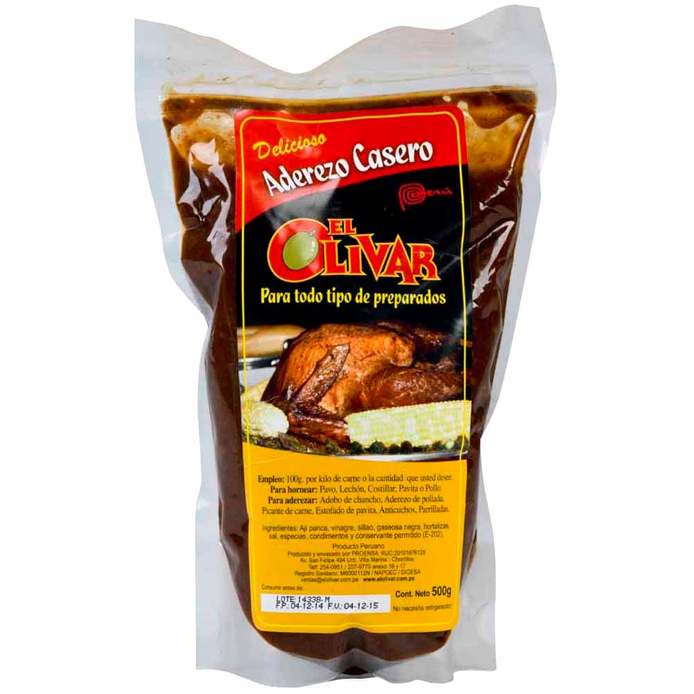Aderezo Casero EL OLIVAR Doypack 500g