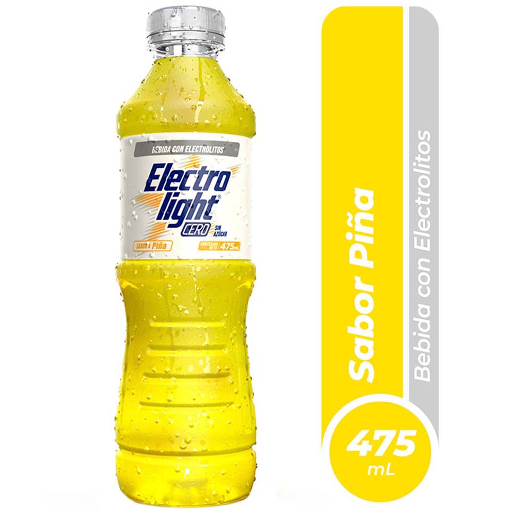 Bebida Rehidratante ELECTROLIGHT Cero de Piña Botella 475ml