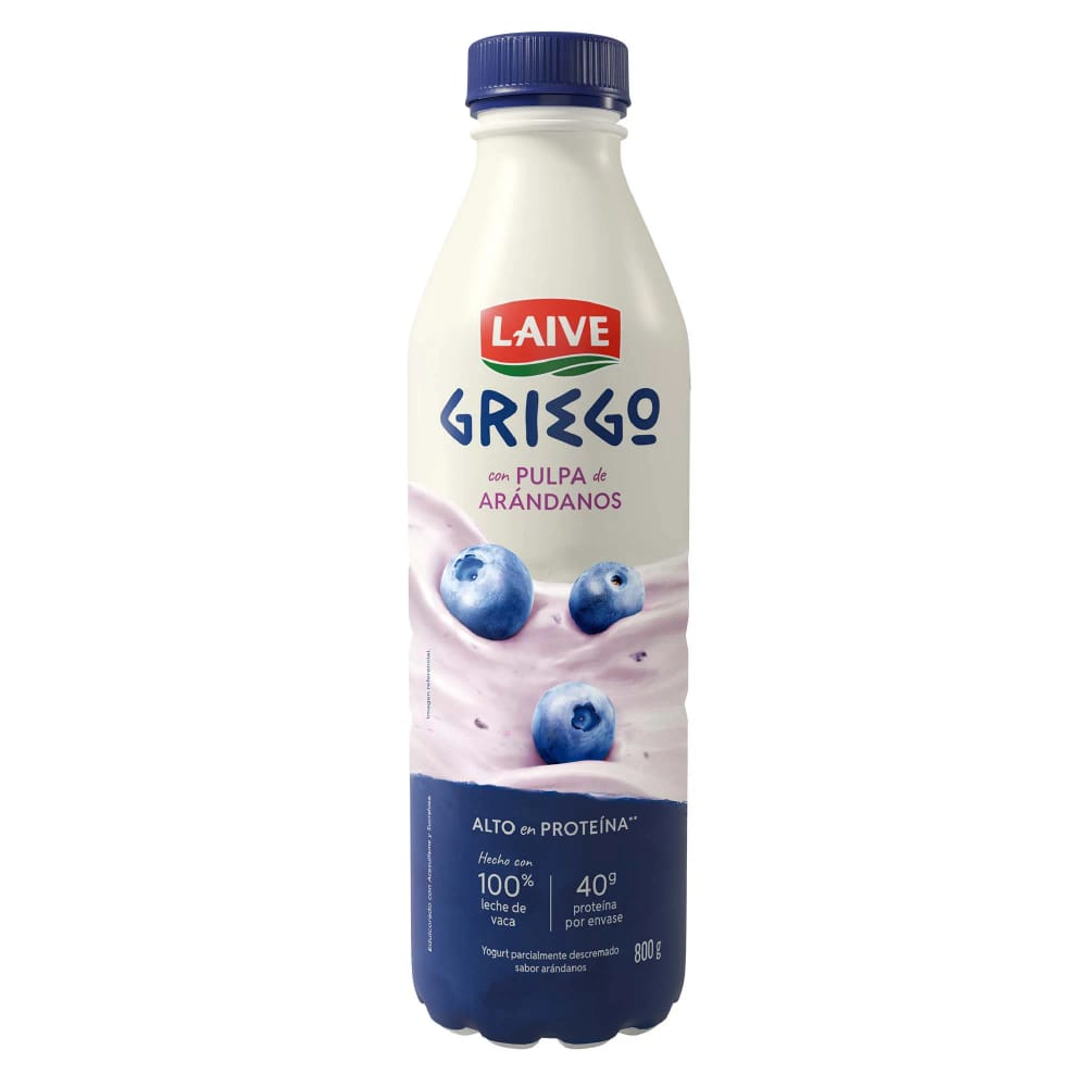 Yogurt Griego LAIVE Sabor a Arándanos Botella 800g